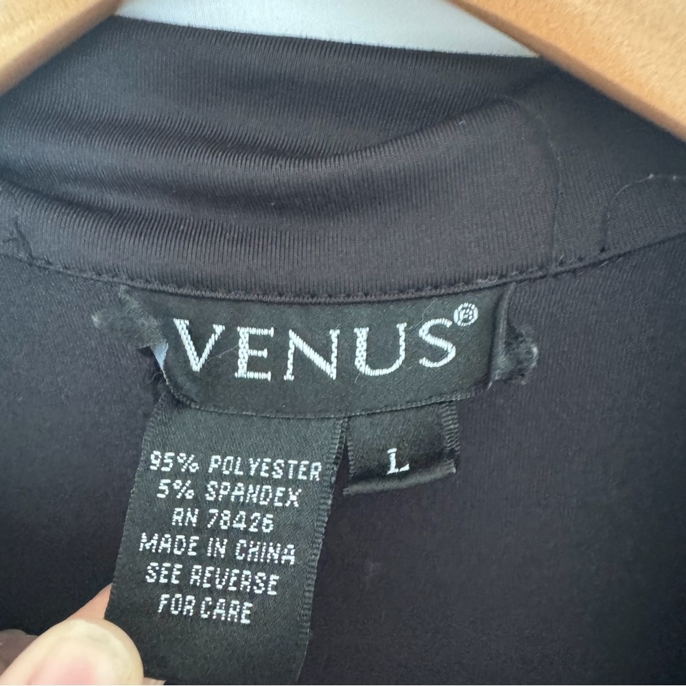 VENUS Classic Black Zip-Up Jumpsuit - Picture 3 of 3